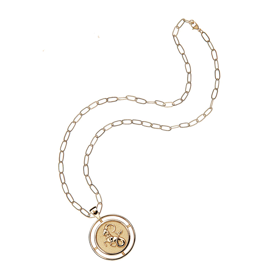 CAPRICORN JW Zodiac Pendant Coin - Dec 22 - Jan 19
