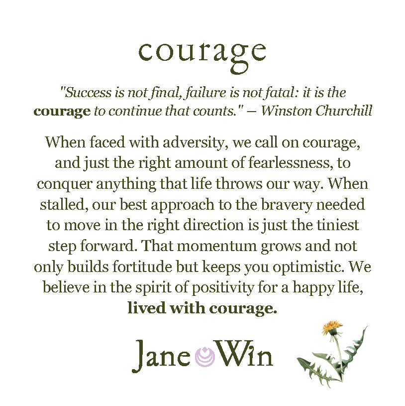 COURAGE JW Small Pendant Coin in Solid Gold