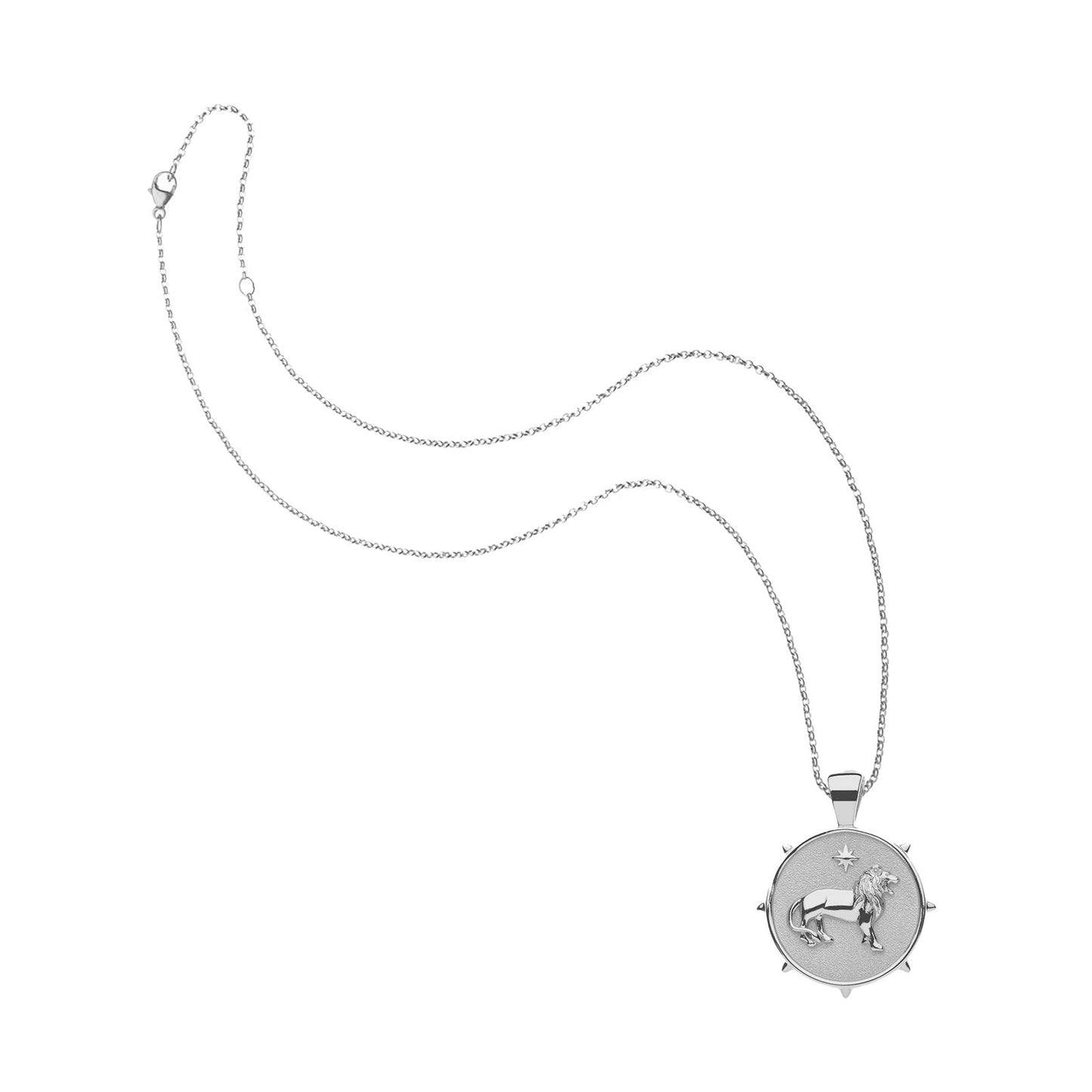 COURAGE JW Small Pendant Coin in Silver