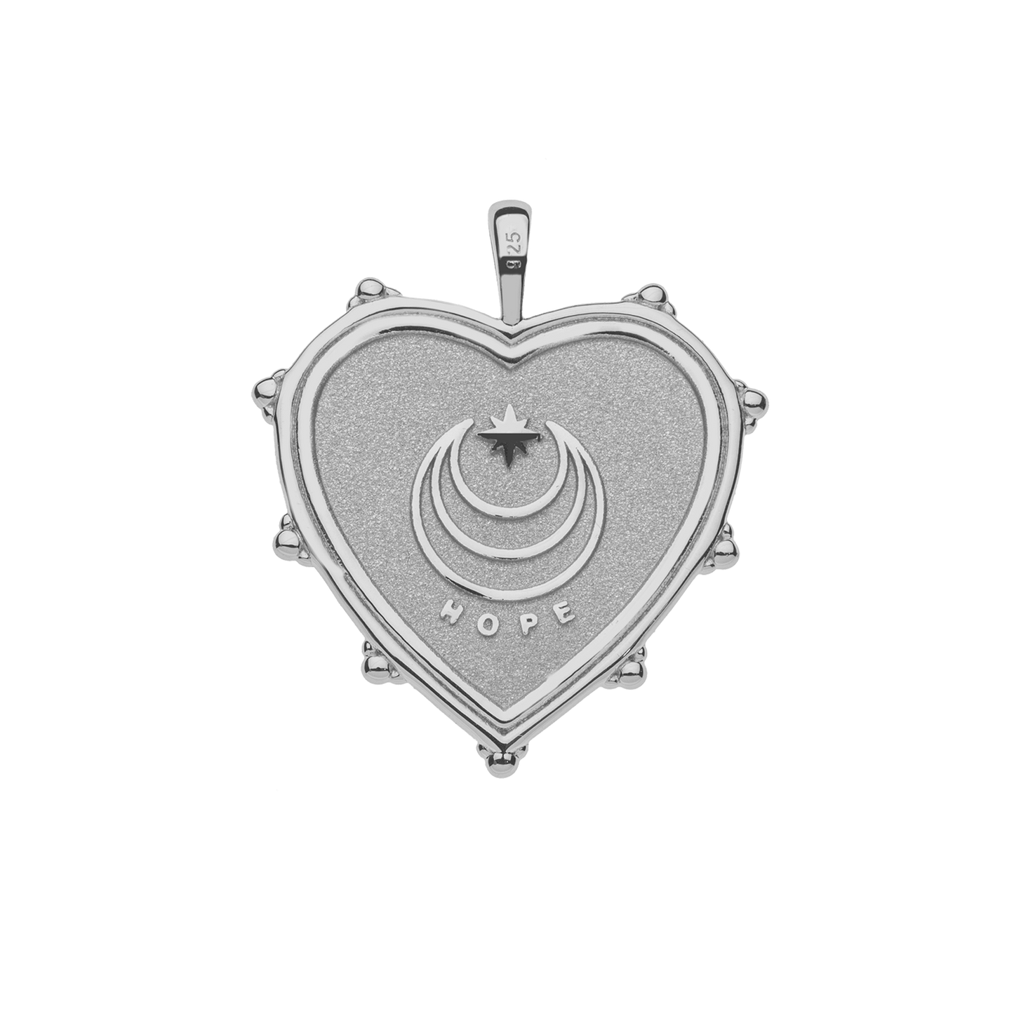 HOPE JW Heart Pendant in Silver