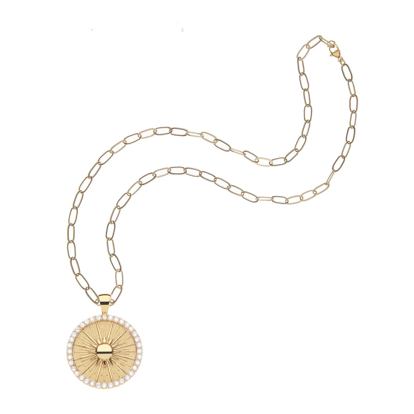 NAPLES JW Original Embellished Pendant Coin