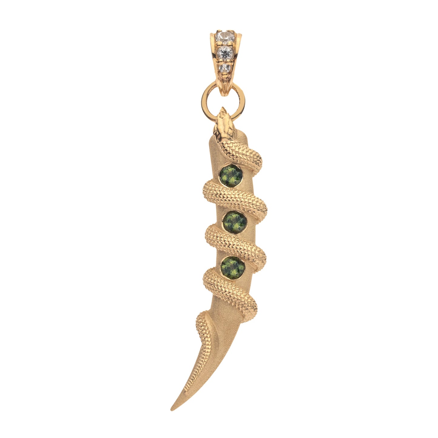 PROTECT Snake Wrapped Tusk Pendant