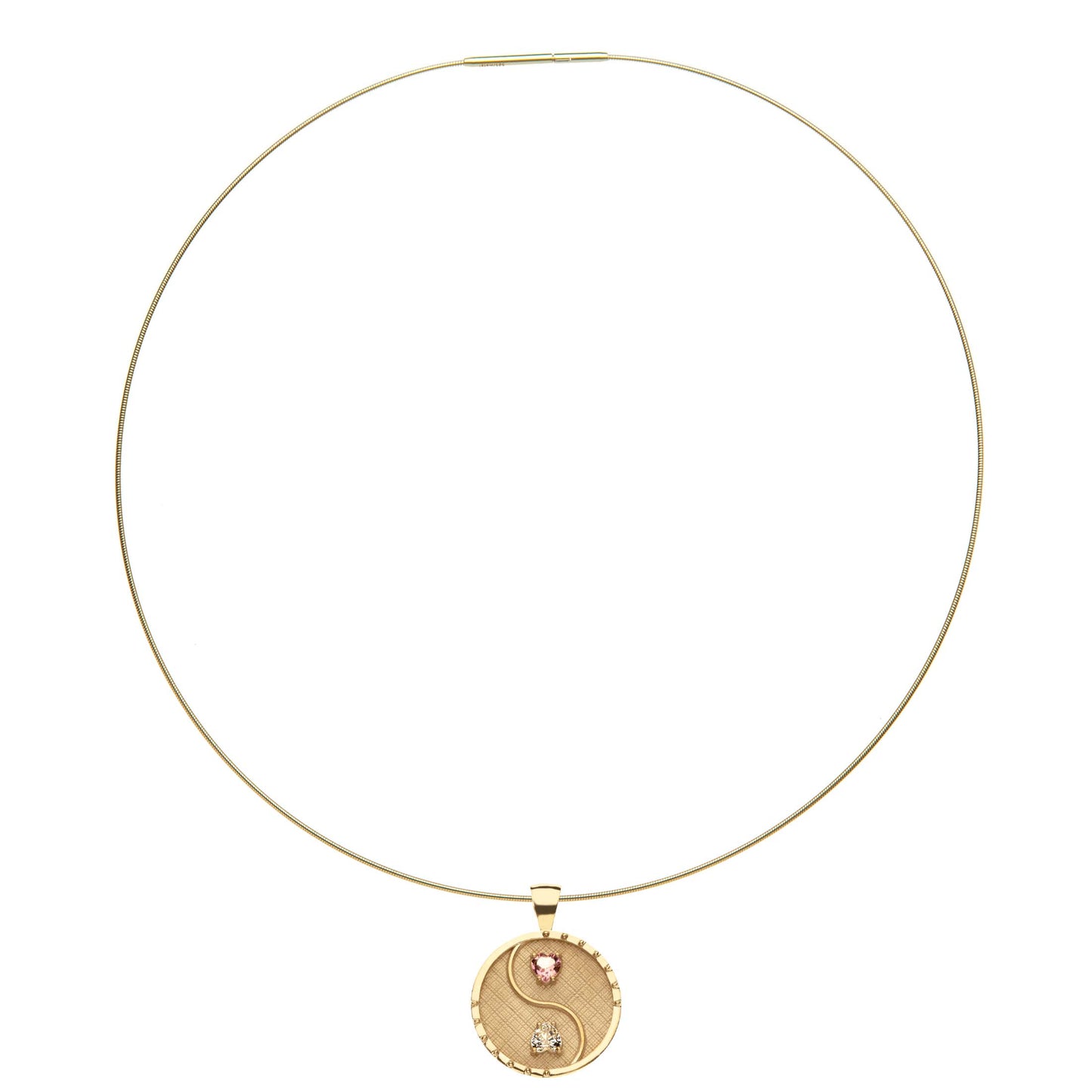 Gold-Wrapped 14k Omega Wire Chain