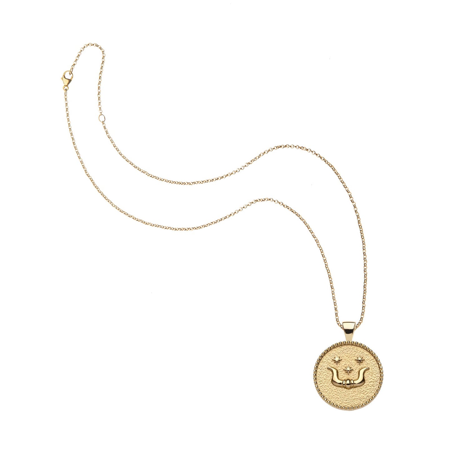 TAURUS JW Small Zodiac Pendant Coin - Apr 20 - May 20