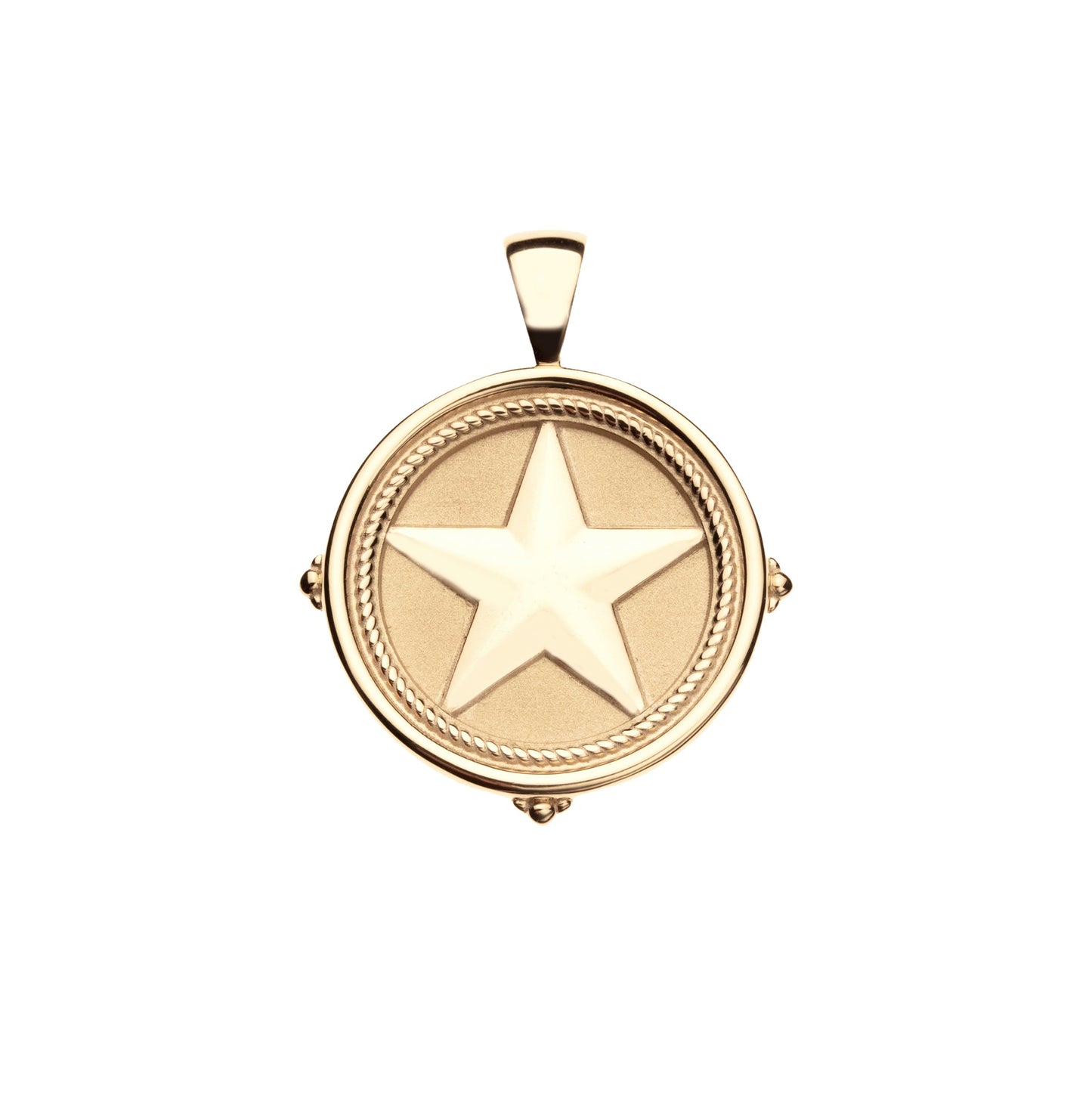 TEXAS JW Original Pendant Coin in Solid Gold