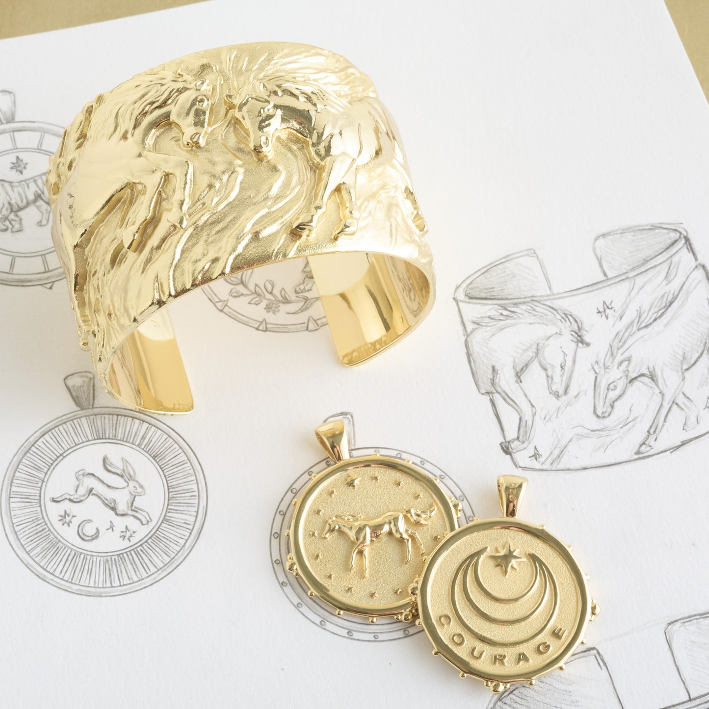 COURAGE Horse Cuff