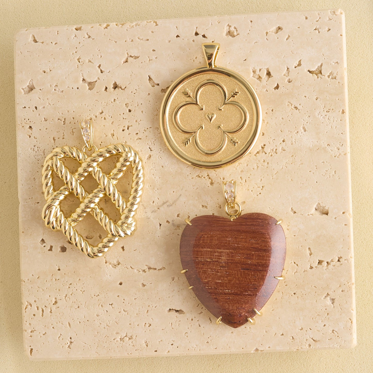 LOVE In a Knot Heart Pendant
