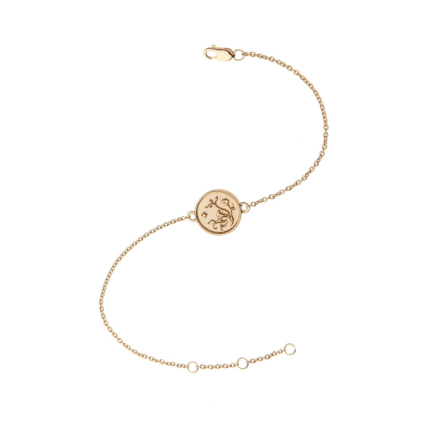 GRACE JW Baby Coin Bracelet in 10k Gold