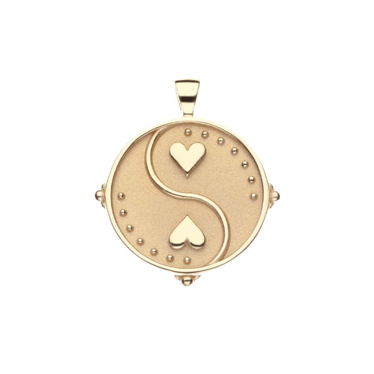 BALANCE JW Original Pendant Coin in Solid Gold
