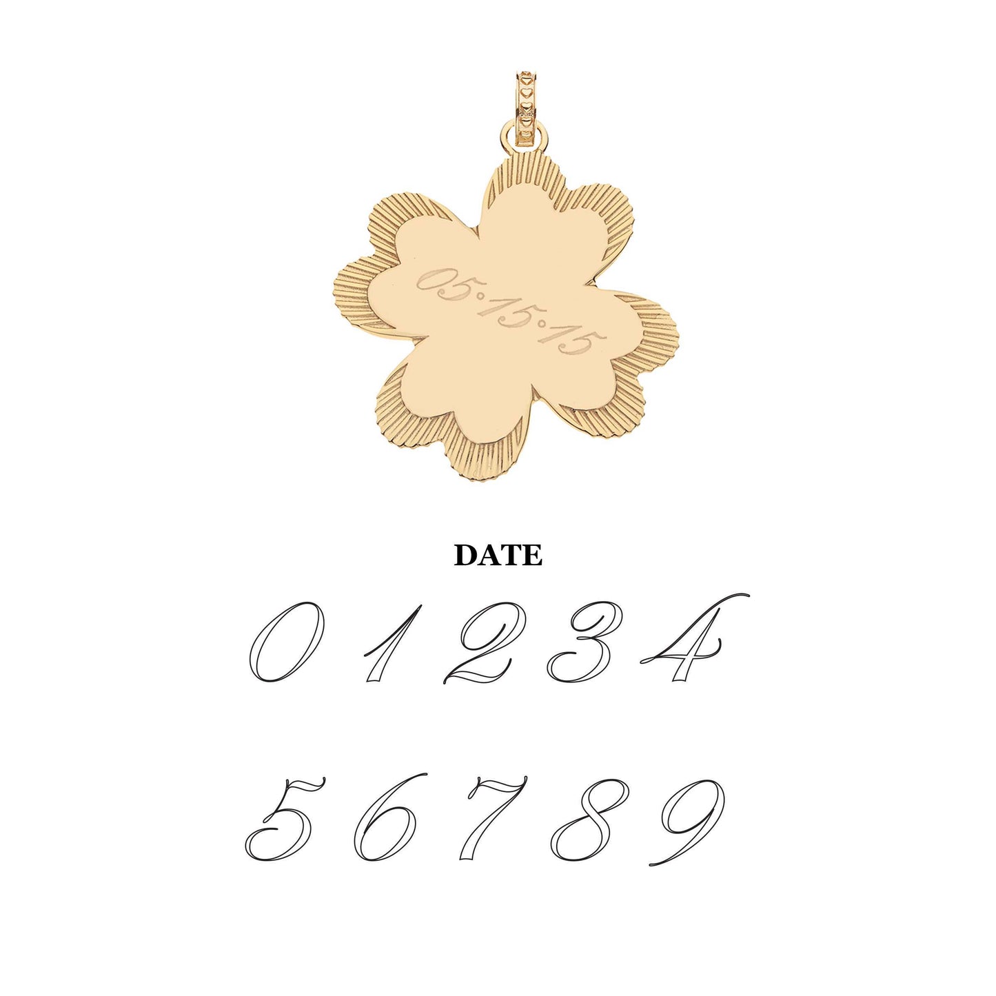 LUCKY in Love Clover Pendant with Mother of Pearl