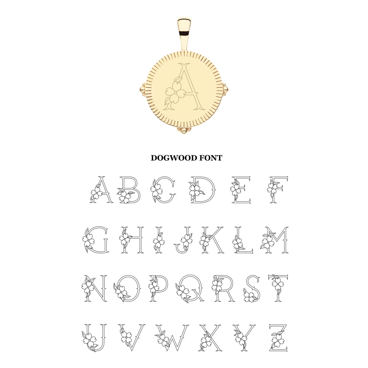 Personalized Petite Coin Pendant