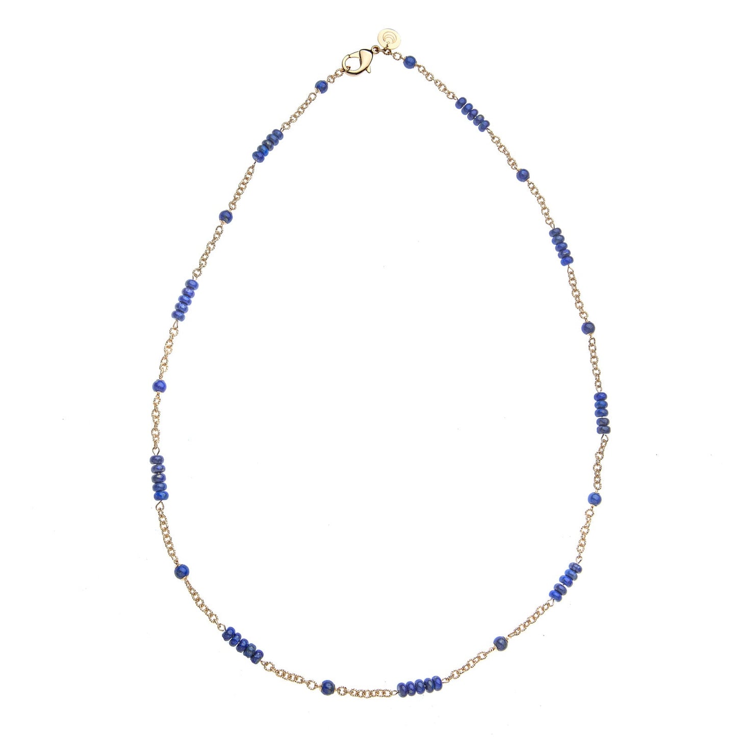 Jewel Box Carved Lapis Station Necklace