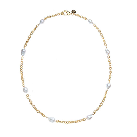 Jewel Box Pearl Station Necklace