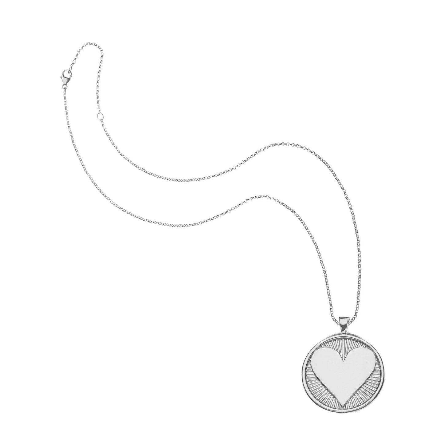 LOVE Hearts Find Me Pendant in Silver