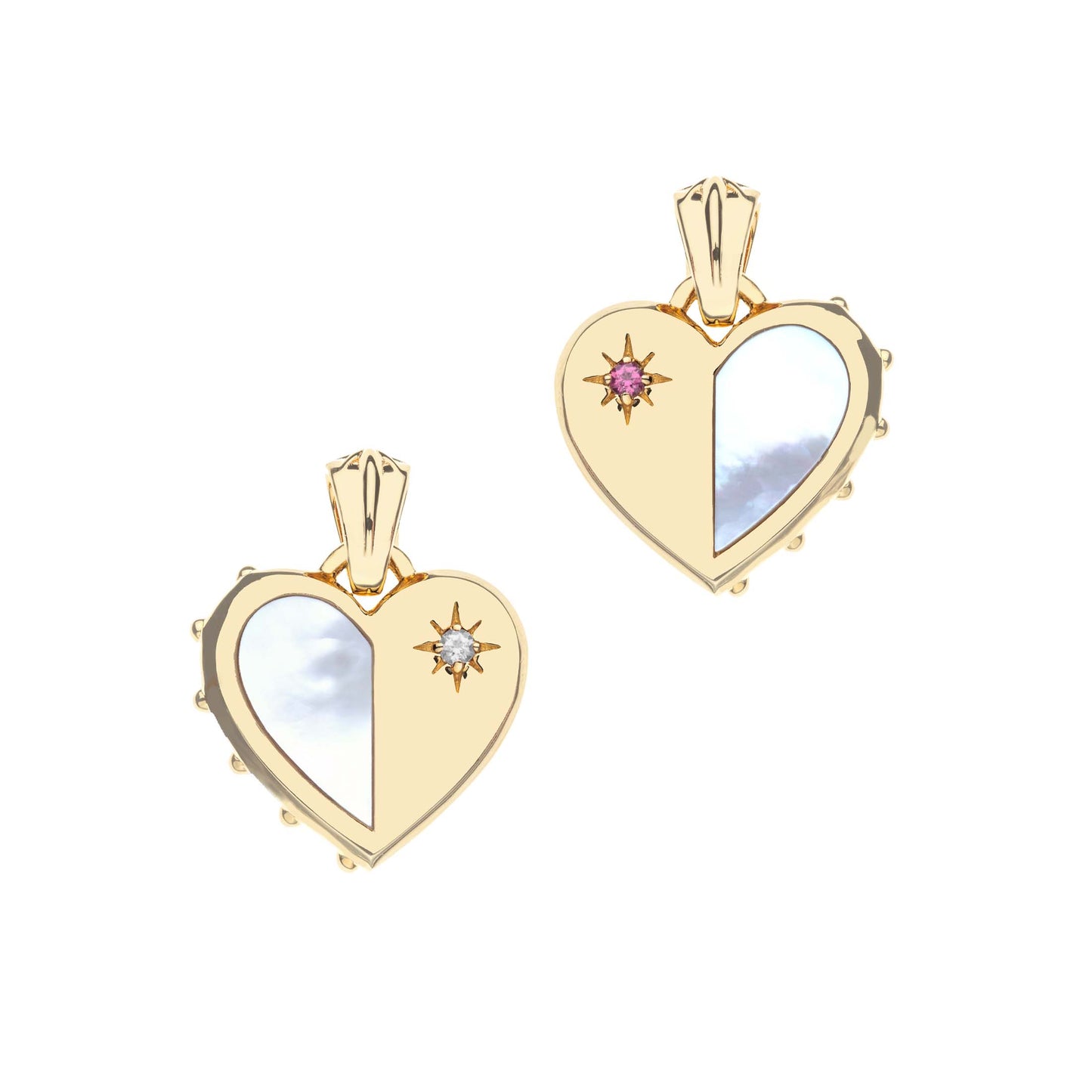 LOVE Half of My Heart Set of Two Pendants