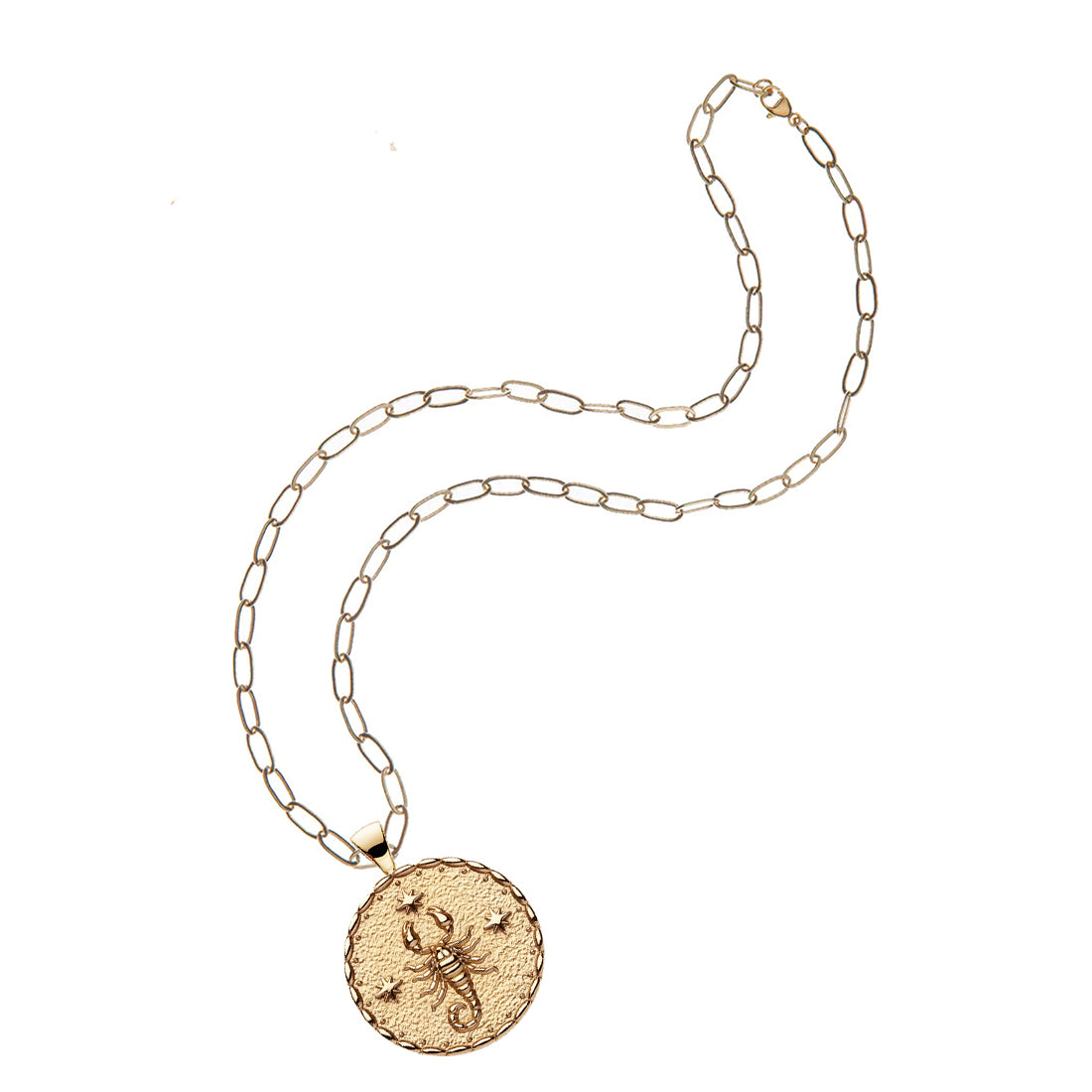 SCORPIO JW Zodiac Pendant Coin - Oct 23 - Nov 21