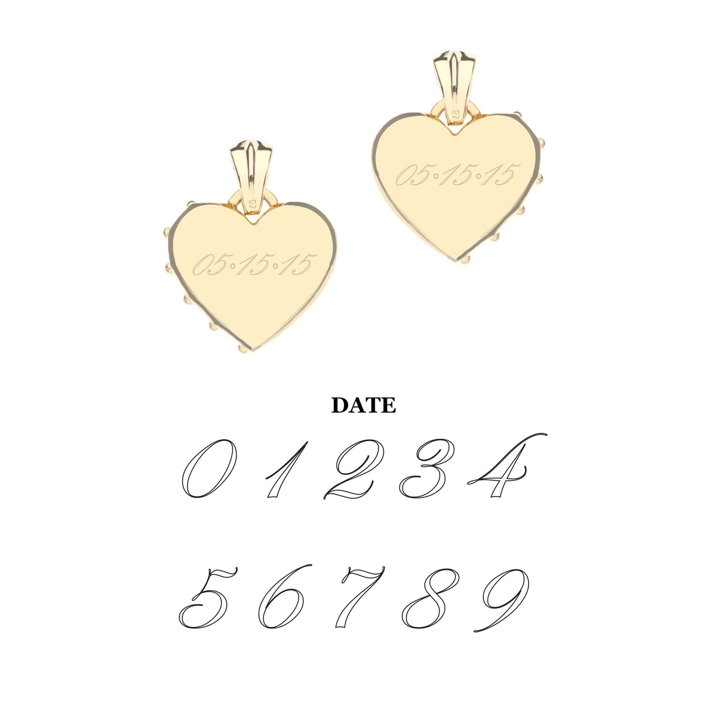 LOVE Half of My Heart Set of Two Pendants