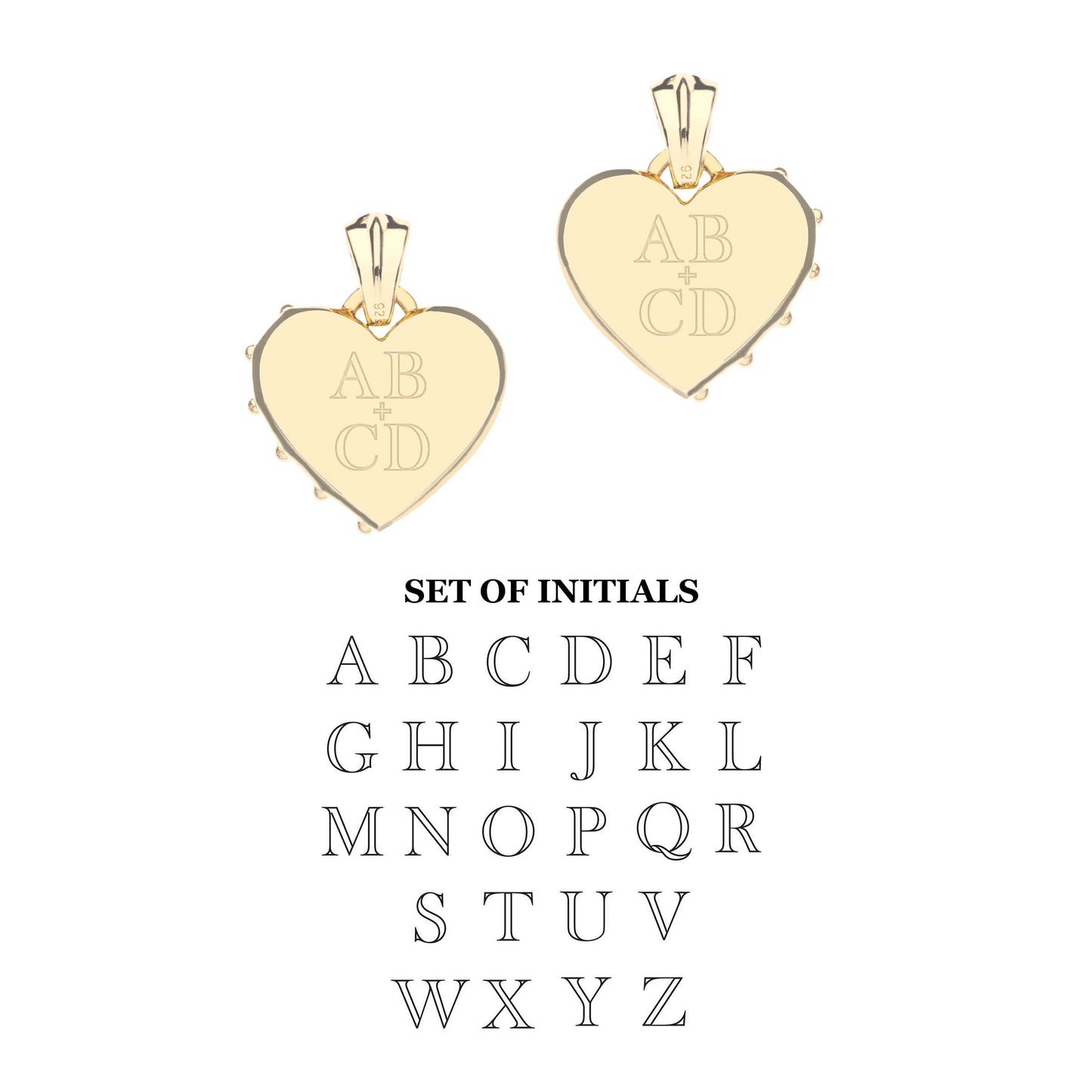 LOVE Half of My Heart Set of Two Pendants