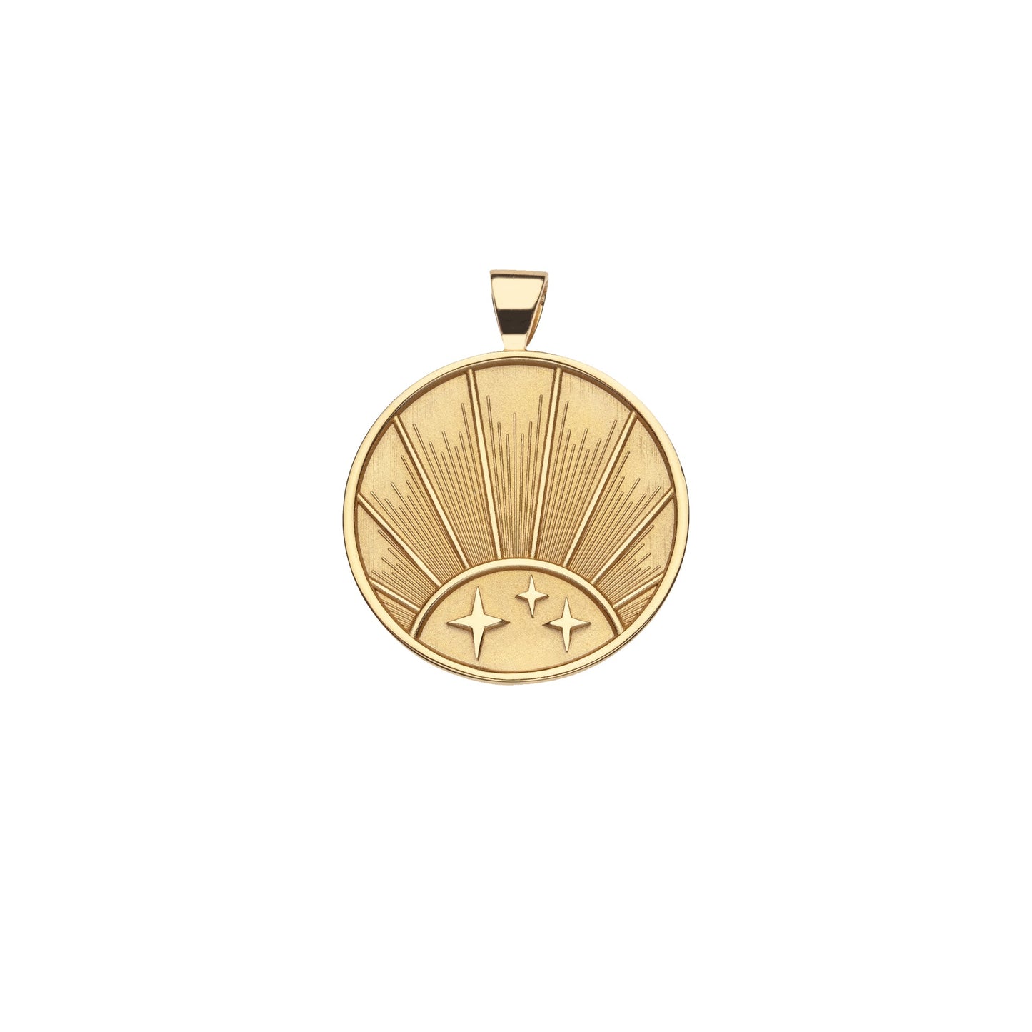 STRONG JW Small Pendant Coin (Rising Sun)