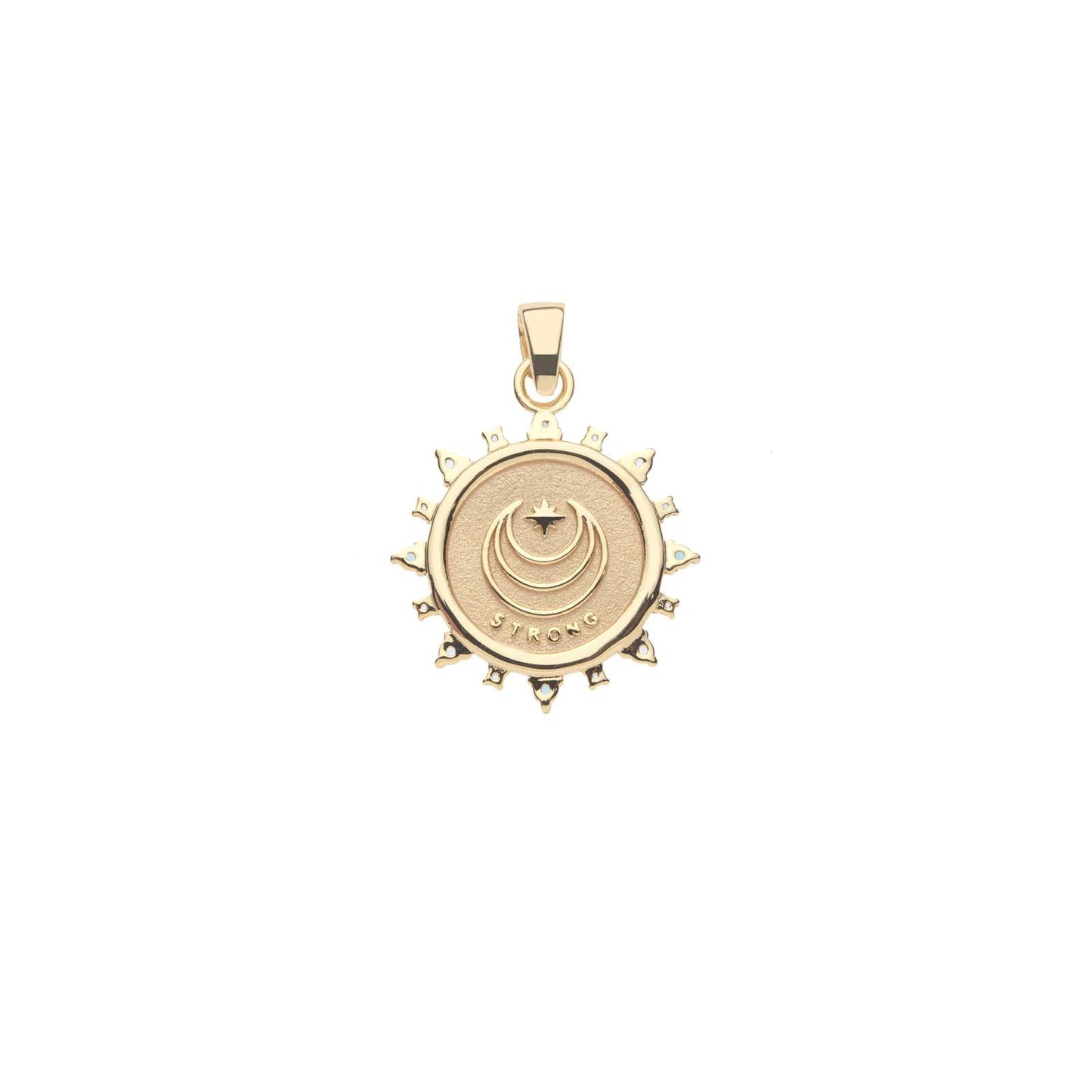 STRONG Petite Embellished Coin (Rising Sun)