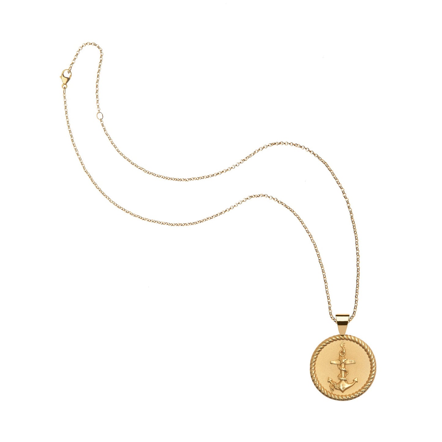 STRONG JW Small Pendant Coin (Anchor)