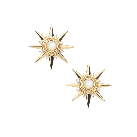 STRONG Supernova Earrings Mother of Pearl